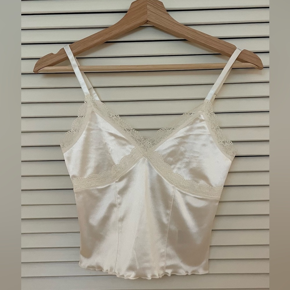 H&M Elegant Cream Satin Camisole